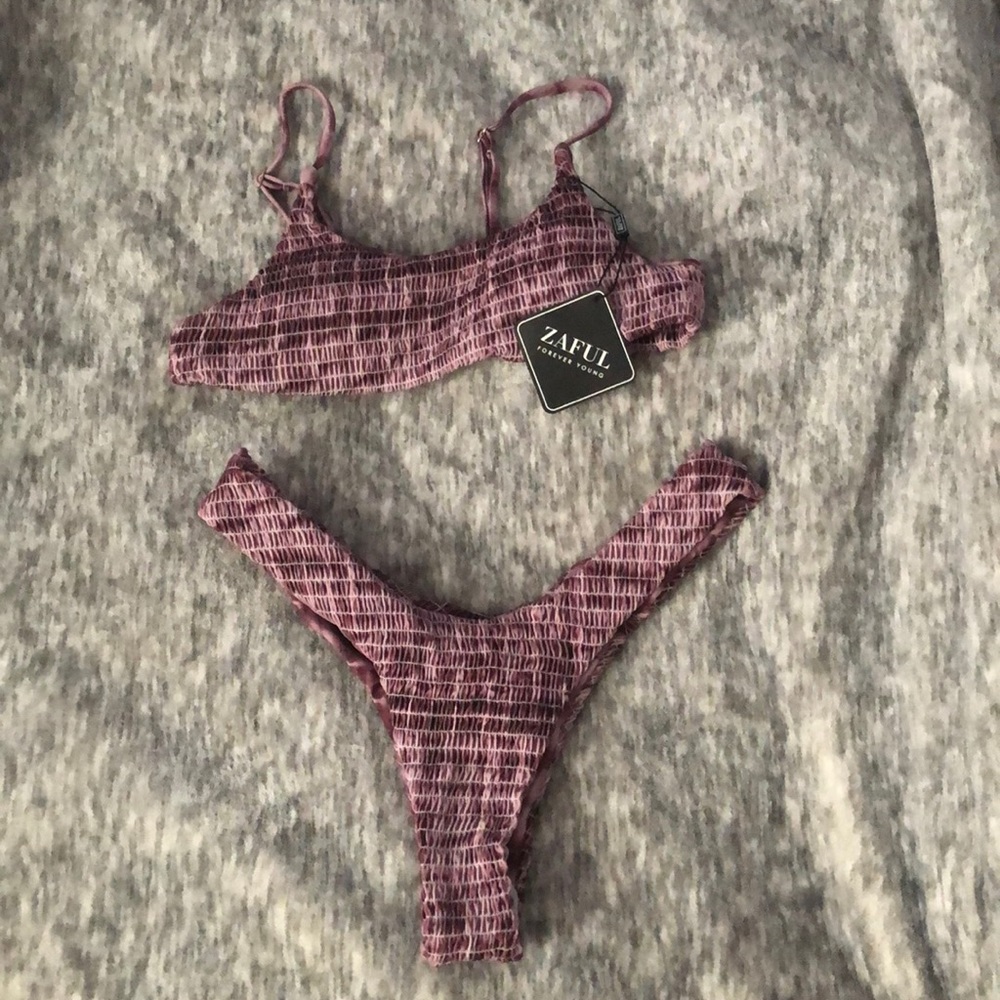 NWT Zaful Scrunch bikini